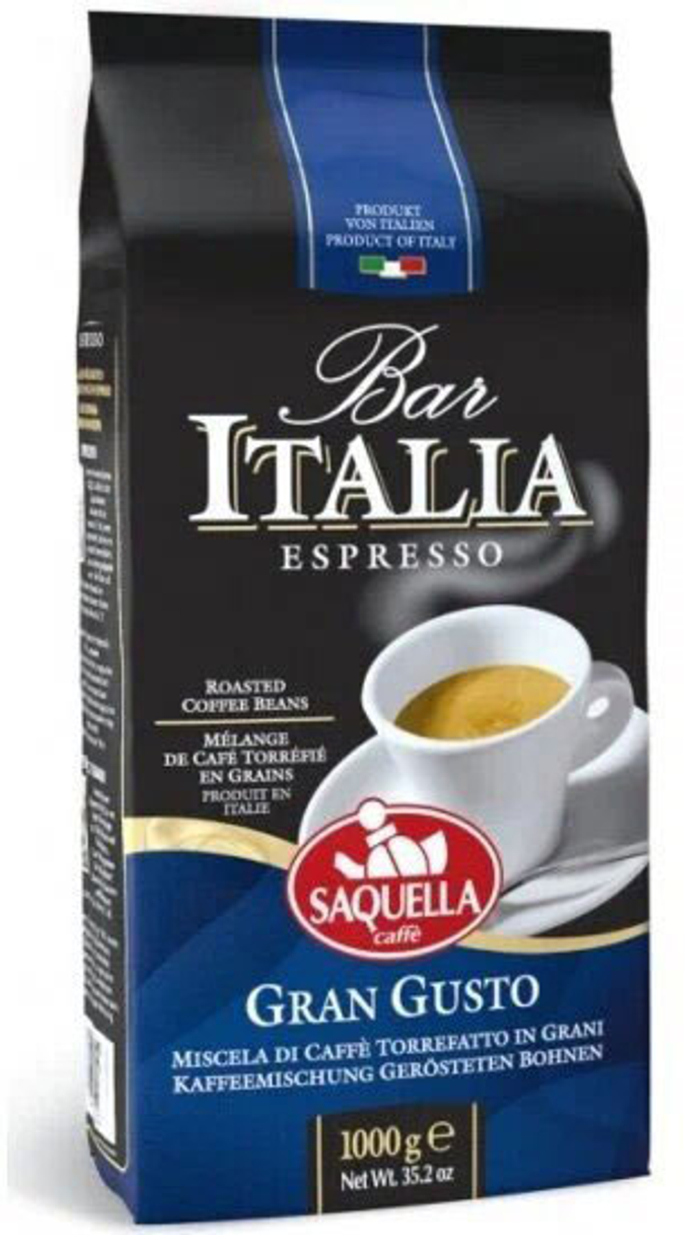 Saquella Зерно кофе Bar Italia GranGusto 1кг