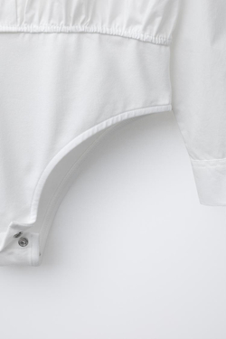 ZARA БОДИ-РУБАШКА, БЕЛЫЙ