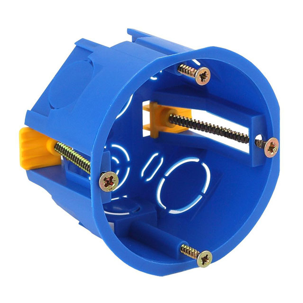 Подрозетник D68 для полых стен (гипсокартон) с пласт.лапками