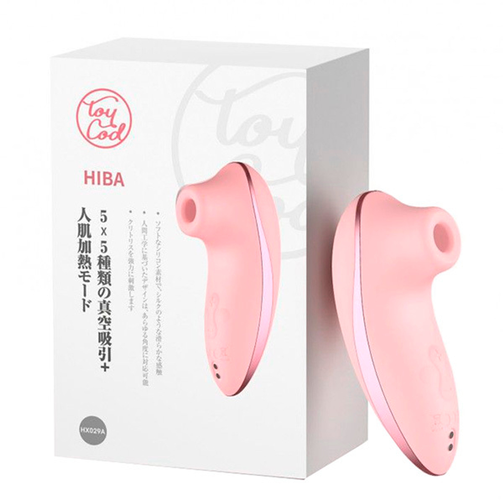 Вакуумный клиторальный стимулятор 11,6см с функцией нагрева и управлением через приложение BeYourLover Hiba HX029A