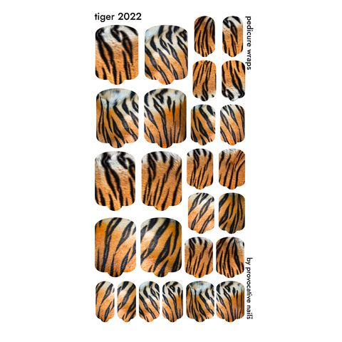 ПЛЕНКИ NAIL WRAPS TIGER 2022