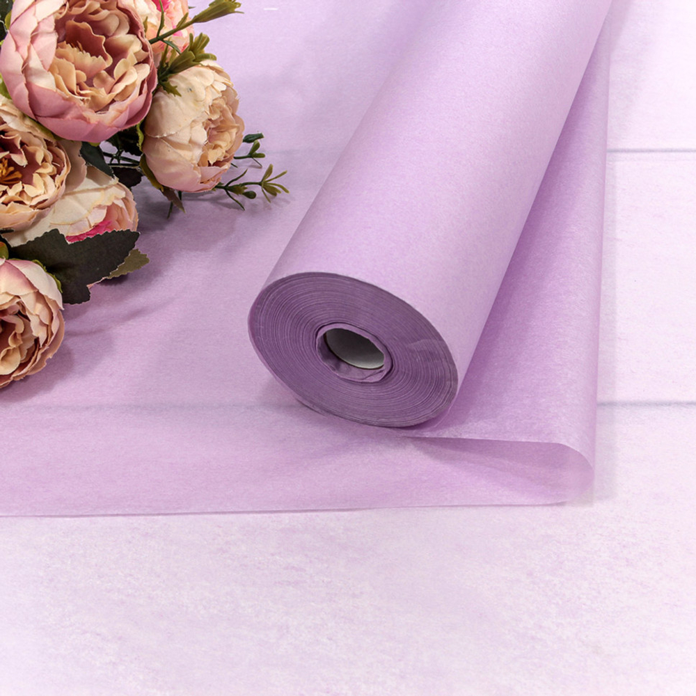 Бумага В рулоне "Тишью" 50 см х 120 м (Сиреневый)
