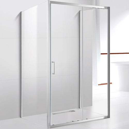 Душевой уголок Cezares Molveno 140x90 MOLVENO-AH-12-140/90-C-Cr-IV профиль Хром стекло прозрачное