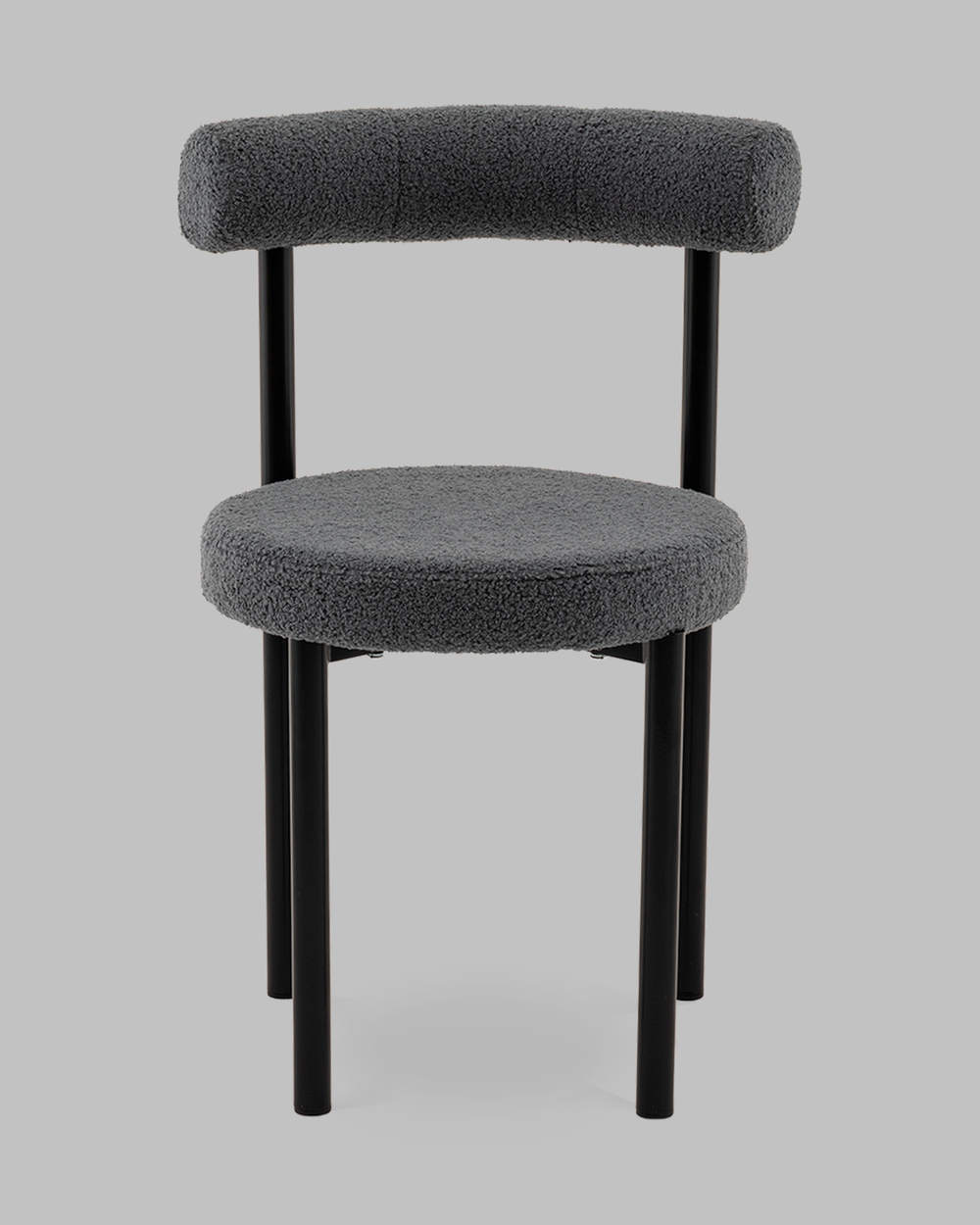 Стул обеденный Флорео букле темно-серый