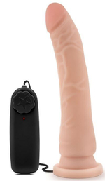 Телесный вибратор 8.5 Inch Vibrating Realistic Cock With Suction Cup - 21,6 см. (Цвет: телесный)