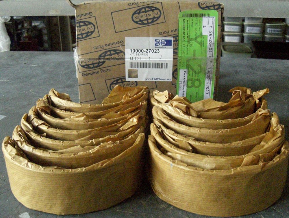 Вкладыши коренные коленчатого вала, стандарт / KIT, BEARING АРТ: 10000-27023