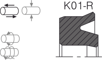 Уплотнение поршня K01-P / K01-R