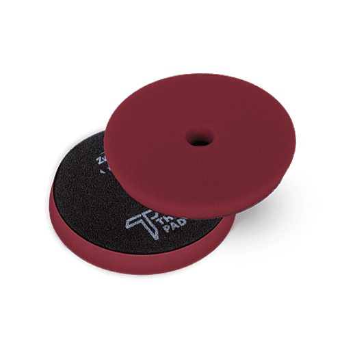 ZV-TP00014020RD Zvizzer Thermo Pads SOFT 130-140/20/125мм Компл.1шт. Полировальный термостойкий поролоновый бордовый круг мягкий 8 kPa.