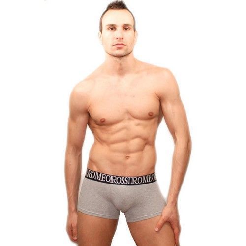 Мужские трусы хипсы серые Romeo Rossi Bik Grey Boxers RR5002-3