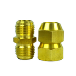 Штуцер (соединитель) для медных труб кондиционера 5/8 с гайками в комплекте из латуни