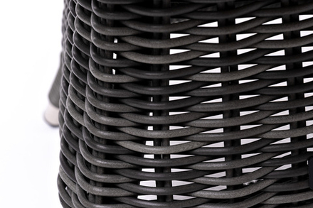 "Равенна" кофейный стол из искусственного ротанга, цвет графит