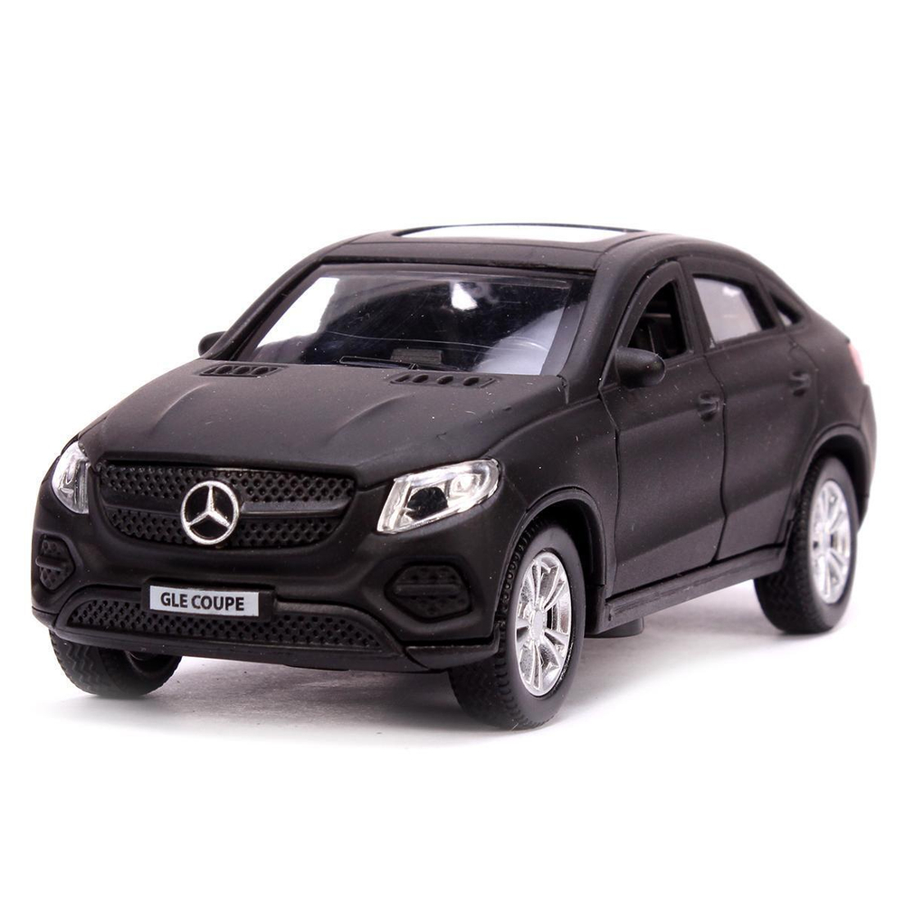 Модель ин. мет. "Mercedes-Benz GLE Coupe матовый черный" 12см GLE-COUPE-BE (Технопарк)