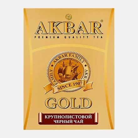 Чай черный Akbar Gold крупнолистовой 250г