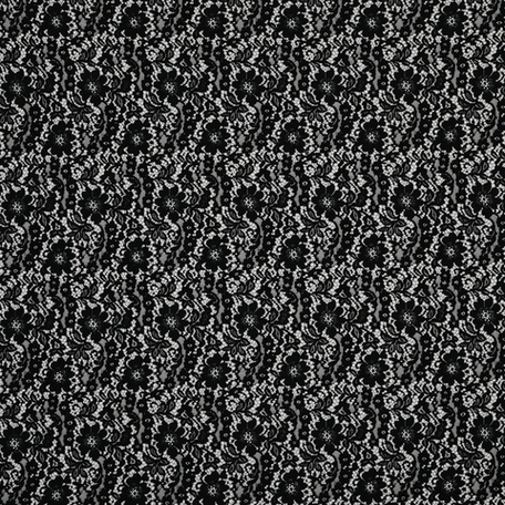 Хлопково-вискозное кордовое кружево чёрного цвета