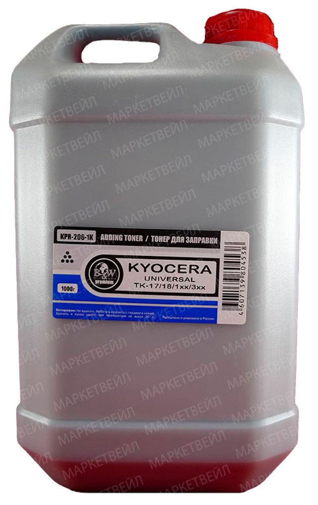 Тонер для Kyocera Universal (кан. 1кг) Black&amp;White Premium UT19F1A (Mitsubishi/MK IMAGING) фас.Россия