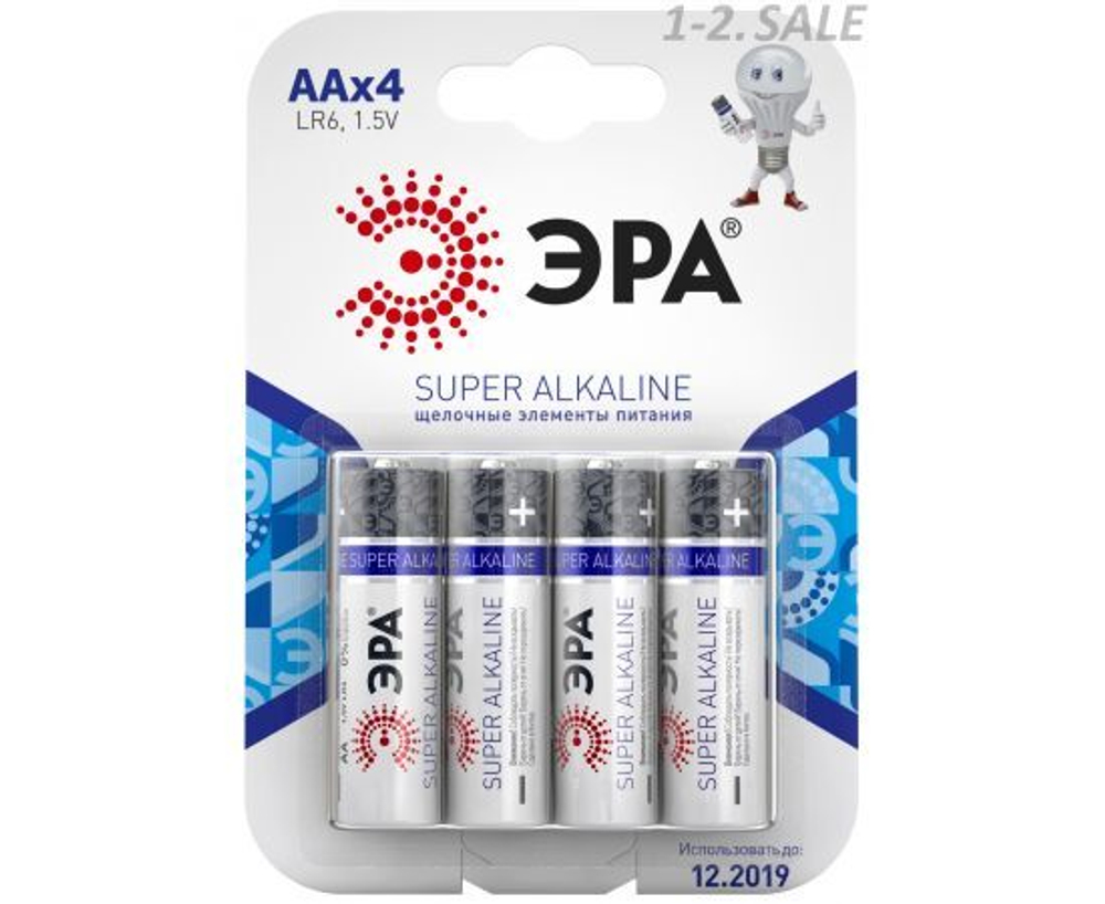 Элемент питания ЭРА LR6/316 BL4 0849 - блистер 4шт.
