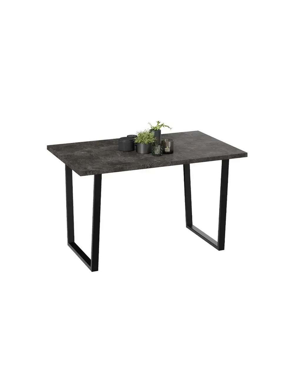 Стол кухонный Черный дуб 130х80х75 см