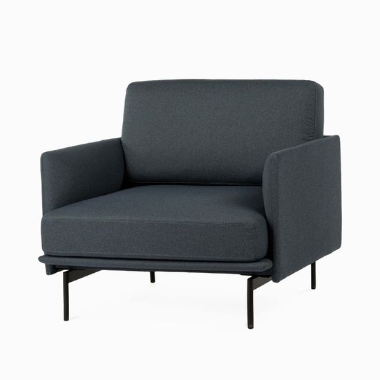 Кресло Bebe серая ткань 