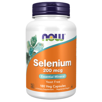 Now Foods Selenium 200 mcg 180 veg capsules , Селен