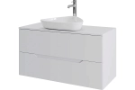 Тумба с раковиной Orange Line 100 Li-100TuwMDF+B07-500W белый