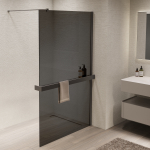 Душевая перегородка Walk-In VSW-1HR900CGGM, 900*2000, вороненая сталь, стекло тонированное