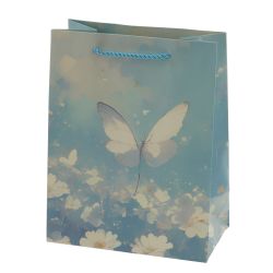 GAEM Пакет подарочный S (бумага 210г/м2, блок 12шт), L18 W10 H23 см, 4в.