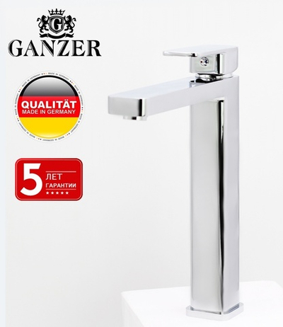 12016 Смеситель для умыв. (ВЫСОКИЙ) "GANZER"  (10/1шт)