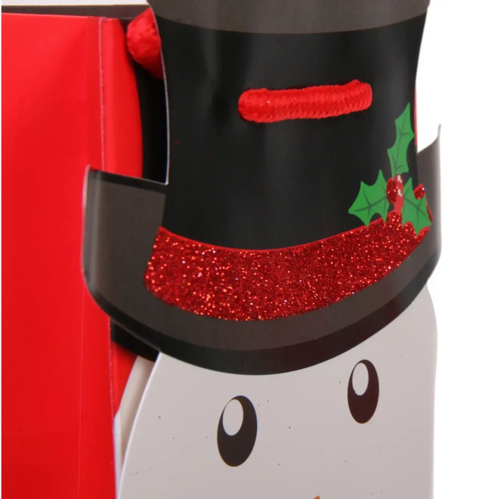 Пакет под бутылку «Зимний мультик» 12*35*9 см