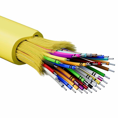 Кабель волоконно-оптический, распределительный, арамидные упрочняющие нити, для внутренней прокладки, нг(А)-HF, 32 ОВ, категорияOS6 (G.652.D) плотный буфер, 0,4 кН, барабан 500 м