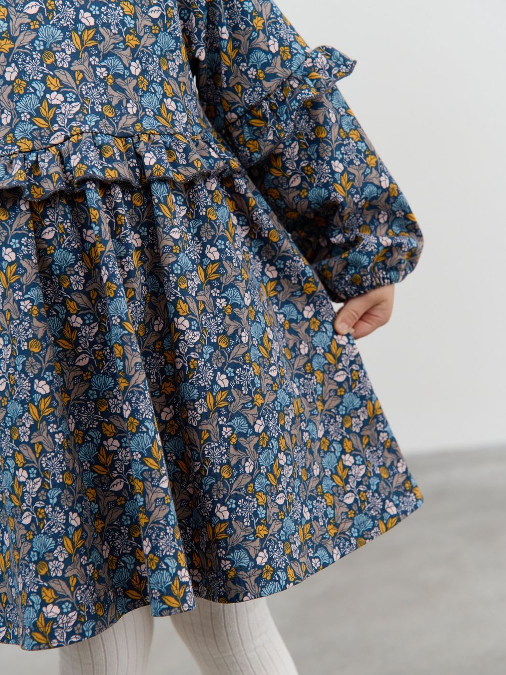 Платье с рюшами "Ночной сад" 0+