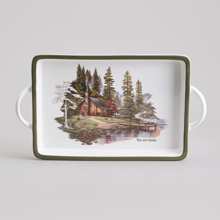БЛЮДО С РУЧКАМИ LEFARD "FAMILY HOUSE" ПРЯМОУГ. 35,5*20*4 СМ (КОР=12ШТ.)