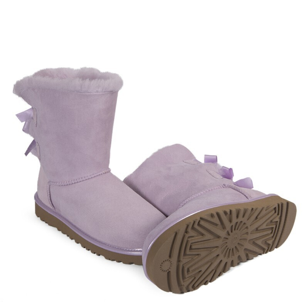 Угги Bailey Bow Metallic Lavender Fog II