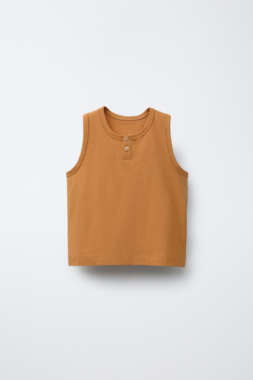 ZARA МАЙКА С ПУГОВИЦАМИ, ЗЕМЛЯНОЙ