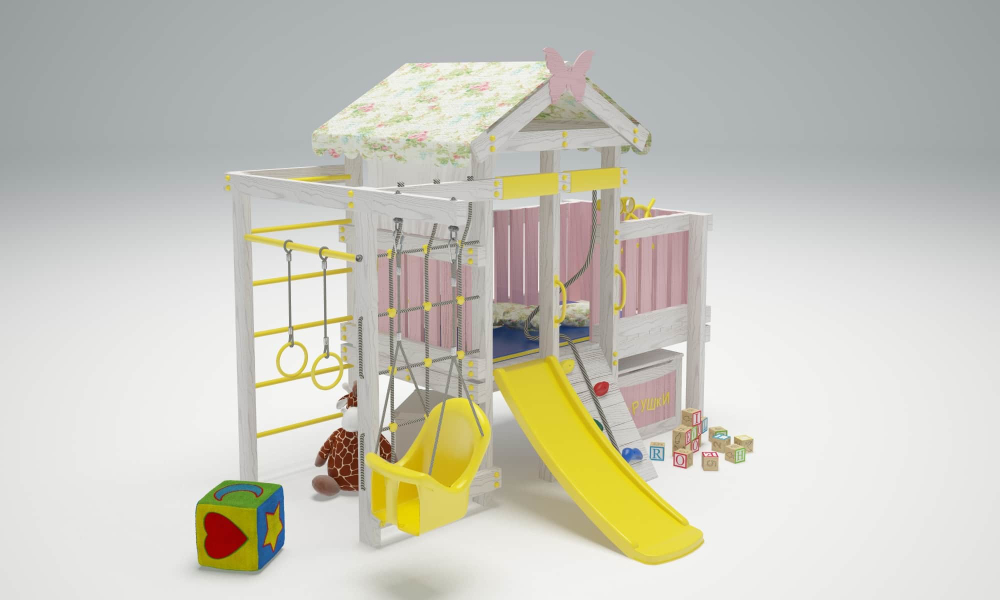 Игровой комплекс из дерева"Baby - 6"