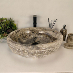 Каменная раковина из оникса Erozy Grey EO-04286 (52*42*16) 0156 из натурального камня
