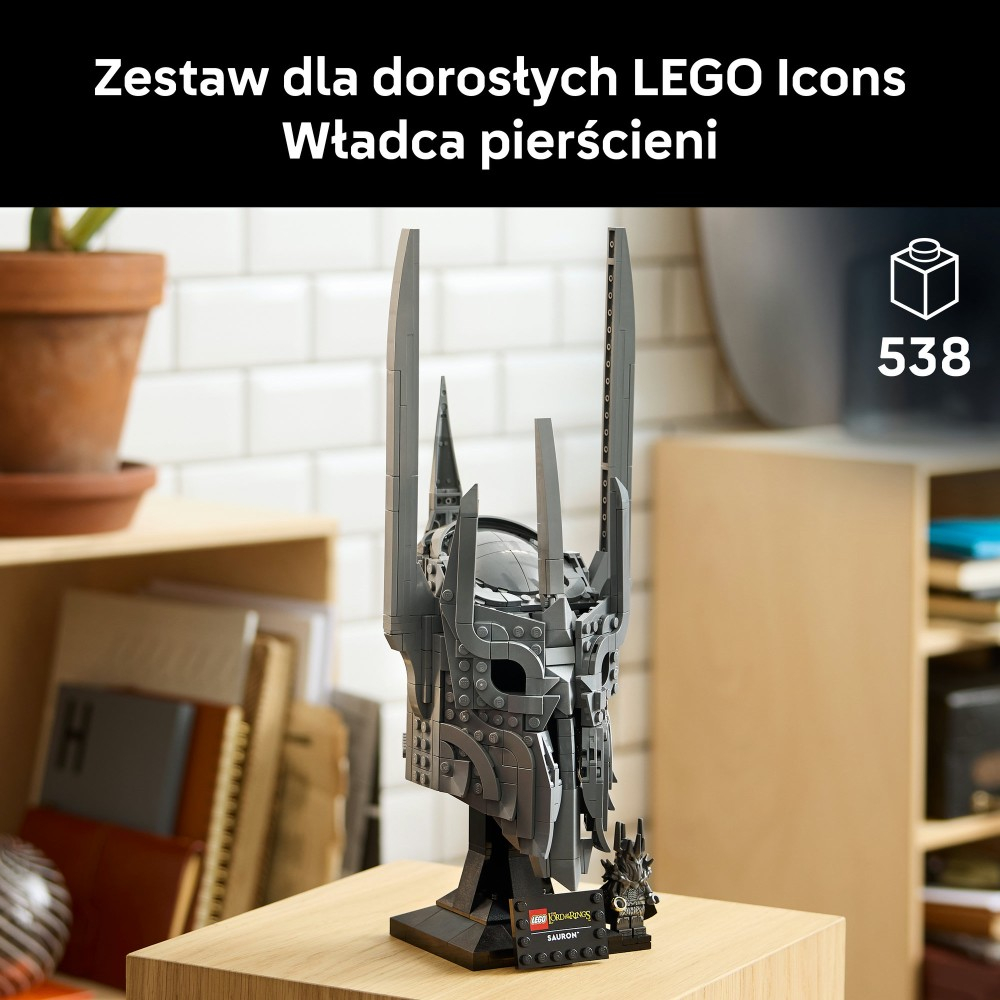 Конструктор LEGO Icons 11373 Властелин колец: Шлем Саурона — фото 16