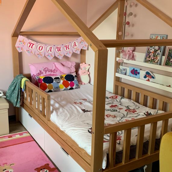 Детская кроватка Луна (Loona) из массива бука