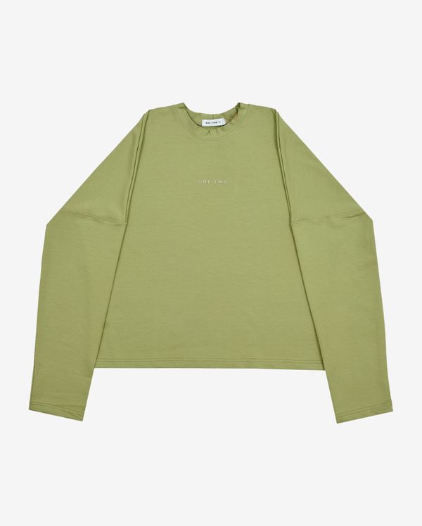 Лонгслив Logo Sage зеленый - фото 1