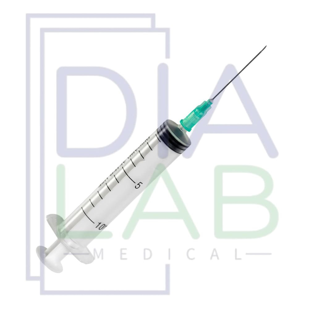 Шприцы 10 мл 10 шт медицинский инъекционный одноразовый с иглой 21G (0,8х40 мм) стерильный