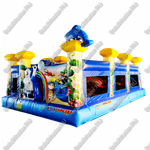 Надувной батут "Белый мишка" 7*5*2.7 м