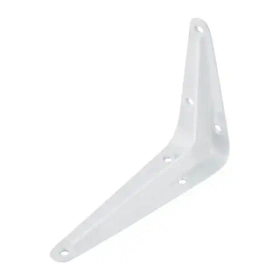 Уголок для полок (консольный кронштейн) 350х300 мм белый 126647