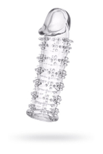 Стимулирующая силиконовая насадка с "усиками" Toyfa (Цвет: прозрачный)