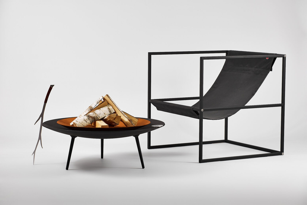 Уличное кресло TESS Outdoor Chair black / anthracite textile (Up!Flame)