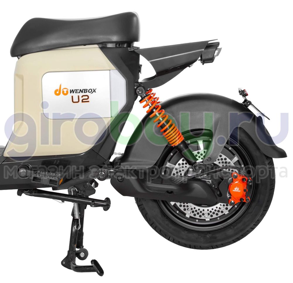 Электроскутер WENBOX U2 1500W (60V/30Ah) - Бежевый фото №14