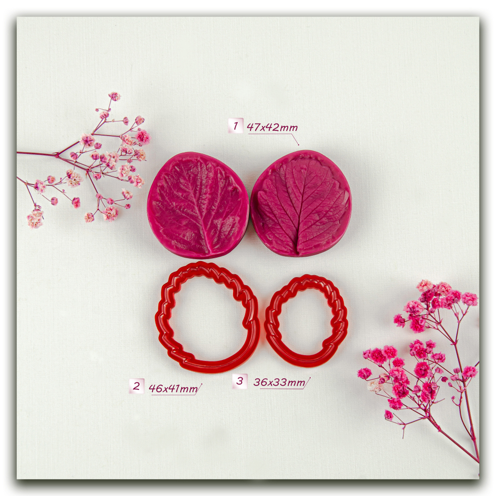 силиконовые молды и каттеры клубника