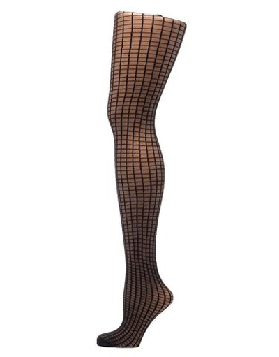 Корректирующие колготки с рисунком-клеткой (Размер: S-M) (Цвет: черный)