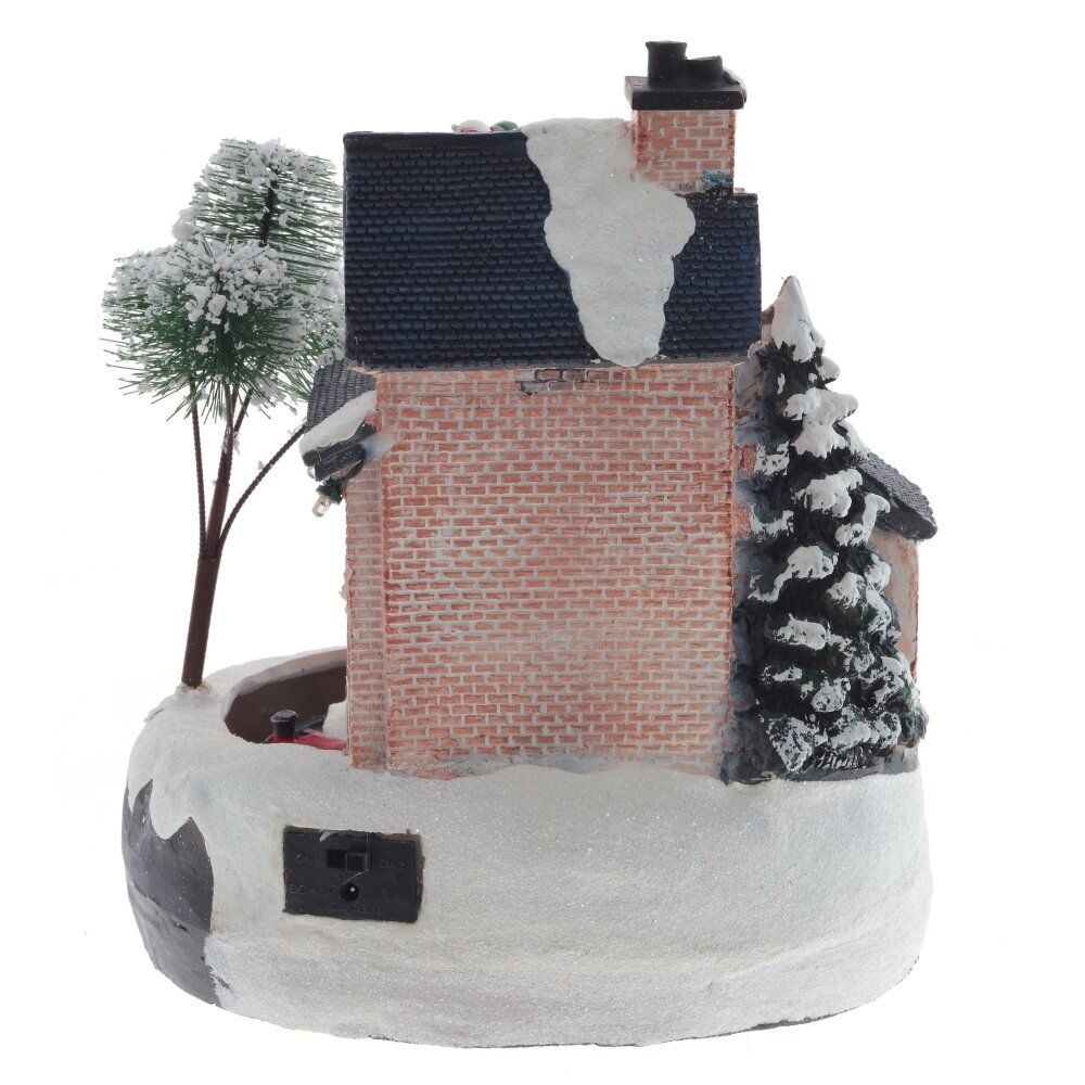 GAEM Фигурка декоративная "Рождество" (4 мелодии, подсвет, движ, 3xAA н/п, +USB), L19 W18 H22 см