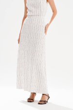 4954 Юбка женская (жемчужный полоска)