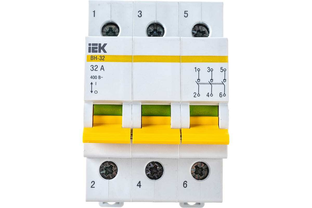 Выключатель нагрузки (мини-рубильник) ВН-32 3Р 32А IEK