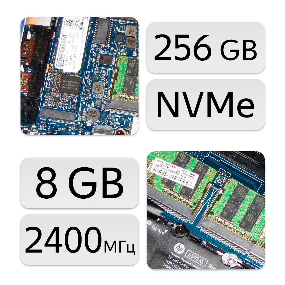 15.6" Ноутбук HP EliteBook 755 G5 (1920x1080, AMD Ryzen 5 PRO 2500U, RAM 8ГБ, SSD 256ГБ, AMD Radeon Vega 8, Win 10 Pro)